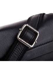 Betlewski Pánská kožená taška přes rameno Letterman Tbg-Ym-107 Black