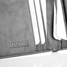 Betlewski Stylová kožená pánská peněženka Bpm-Gtan-64