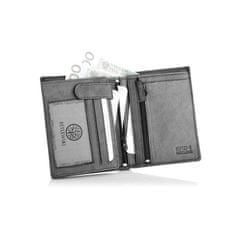 Betlewski Pánská kožená peněženka Bpm-Gtn-575 Grey