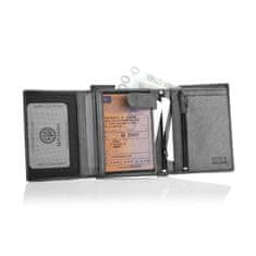 Betlewski Pánská kožená peněženka Bpm-Gtn-575 Grey