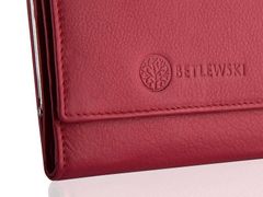 Betlewski Dámská kožená peněženka Bpd-Ss-14 Red