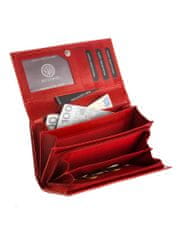 Betlewski Elegantní kožená peněženka Bpd-Dz-17 Red