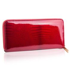 Betlewski Dámská kožená peněženka Large Bpd-Cr-5201 Red