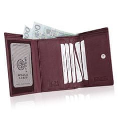 Betlewski Dámská kožená peněženka Pink SS-14