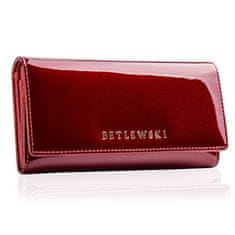 Betlewski Kožená peněženka Red Rfid