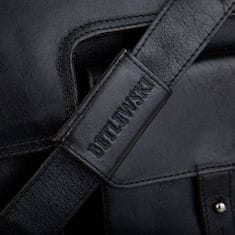 Betlewski Pánská kožená taška na notebook Tbs-313 Black