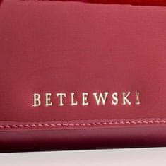 Betlewski Kožená peněženka Red Rfid