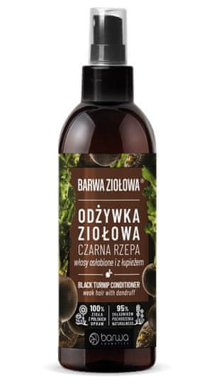 BARWA Bylinný kondicionér z černého tuřínu - oslabené vlasy a vlasy s lupy 250 ml