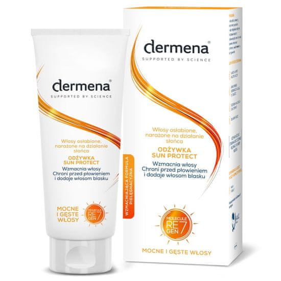 DERMENA Sun Protect kondicionér pro sluncem poškozené a oslabené vlasy 200ml