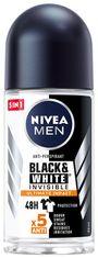 Nivea Pánský dezodorant Black&White Invisible Ultimate Impact 5In1 Roll-On 50ml