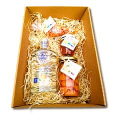 Horňácká farma Velký meruňkový balíček s meruňkovicí, meruňkovým kompotem, BIO meruňkovým džemem a dýňovými bonbónky