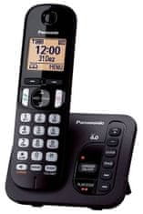 Panasonic KX-TGC220FXB, bezdrát. telefon, černý