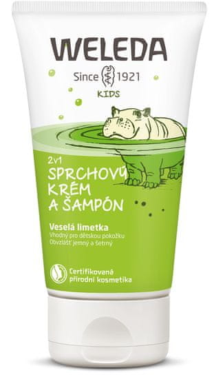 Weleda 2 v 1 sprchový krém a šampon Veselá limetka - Weleda