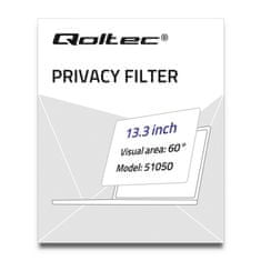 Qoltec Privátní filtr RODO pro monitor 13,3" | 16:9