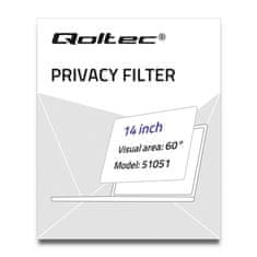 Qoltec Privacy filter RODO 14" | 16:9