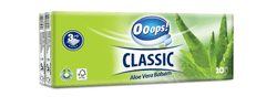 Kapesníky, 3-vrstvé, 10x10ks, "Ooops! Classic", aloe vera