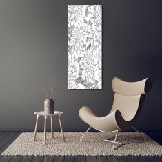 Wallmuralia Vertikální Foto-obraz fotografie na skle Pivoňka 50x125 cm 2 úchytky