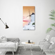 Wallmuralia Vertikální Foto obraz skleněný svislý Santorini Řecko 60x120 cm 2 úchytky