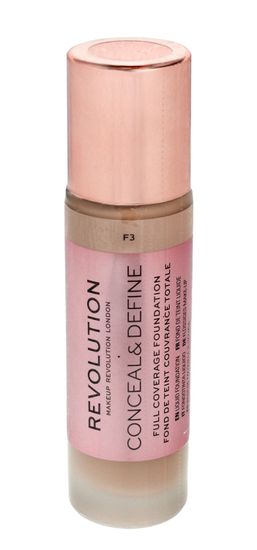 Makeup Revolution Korektor Conceal & Define Foundation F3 23 ml