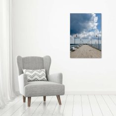 Wallmuralia Vertikální Foto obraz fotografie na skle Molo w Orłowie 70x100 cm 4 úchytky