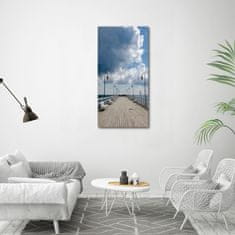 Wallmuralia Vertikální Foto obraz fotografie na skle Molo w Orłowie 60x120 cm 2 úchytky