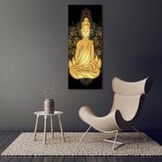 Wallmuralia Vertikální Foto-obraz na skle svislý Buddha a mandala 70x140 cm 4 úchytky