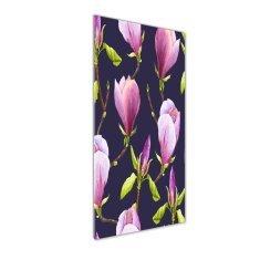 Wallmuralia Vertikální Foto-obrah sklo tvrzené Magnolie 50x125 cm 4 úchytky