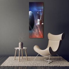 Wallmuralia Vertikální Foto obraz skleněný svislý Vesmírná loď 70x140 cm 4 úchytky