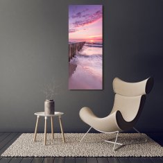 Wallmuralia Vertikální Foto obraz sklo tvrzené Vlnolam 70x140 cm 2 úchytky