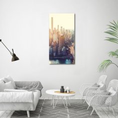 Wallmuralia Vertikální Fotoobraz na skle Nový York 60x120 cm 4 úchytky