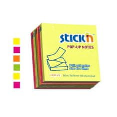 STICK´N Samolepicí bloček "Z", neonové barvy, 76 x 76 mm, 6 x 100 listů, 21848