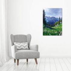 Wallmuralia Vertikální Moderní foto obraz na stěnu Alpy 70x100 cm 2 úchytky