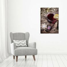 Wallmuralia Vertikální Foto obraz sklo tvrzené Svařené víno 70x100 cm 4 úchytky