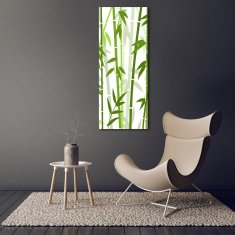 Wallmuralia Vertikální Moderní skleněný obraz z fotografie Bambus 70x140 cm 4 úchytky