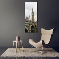 Wallmuralia Vertikální Foto obraz fotografie na skle Big Ben Londýn 70x140 cm 4 úchytky