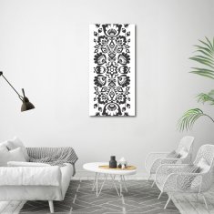 Wallmuralia Vertikální Foto-obrah sklo tvrzené Lidový vzor 60x120 cm 4 úchytky