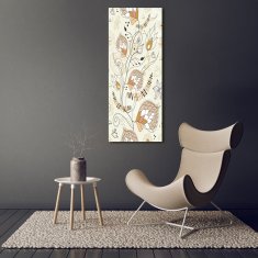 Wallmuralia Vertikální Foto obraz sklo tvrzené Ornamenty 70x140 cm 2 úchytky