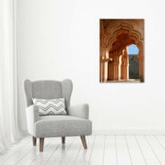 Wallmuralia Vertikální Fotoobraz na skle Lotus Mahal Hampi 70x100 cm 2 úchytky