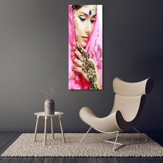 Wallmuralia Vertikální Foto obraz skleněný svislý Indka 50x125 cm 4 úchytky