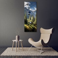 Wallmuralia Vertikální Foto obraz fotografie na skle Lanovka 70x140 cm 4 úchytky