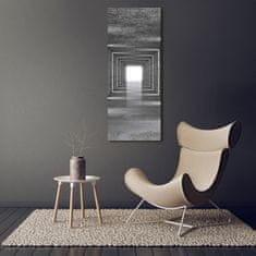 Wallmuralia Vertikální Foto obraz sklo tvrzené Tunel z cihly 50x125 cm 2 úchytky