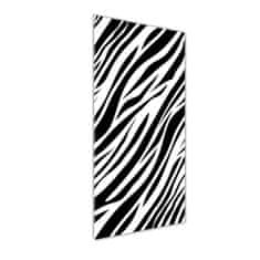 Wallmuralia Vertikální Foto obraz sklo tvrzené Zebra pozadí 50x125 cm 4 úchytky