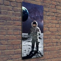 Wallmuralia Vertikální Foto obraz sklo tvrzené Astronauta 50x125 cm 4 úchytky