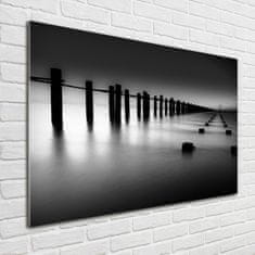 Wallmuralia Foto obraz skleněný horizontální Vlnolam Temže 100x70 cm 2 úchytky