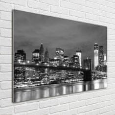 Wallmuralia Foto obraz fotografie na skle Manhattan New York 100x70 cm 4 úchytky