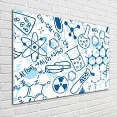 Wallmuralia Foto-obrah sklo tvrzené Chemie pozadí 100x70 cm 2 úchytky