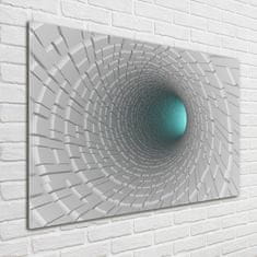 Wallmuralia Foto obraz skleněný horizontální Tunel 3D 100x70 cm 2 úchytky