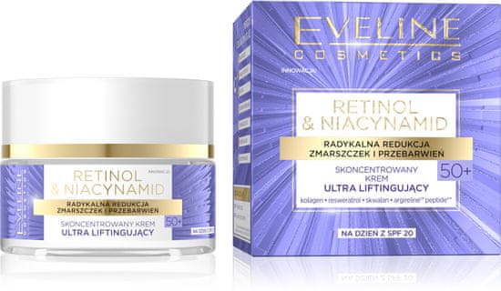 Eveline Koncentrovaný ultra liftingový denní krém s retinolem a niacinamidem 50+ Spf20 50ml