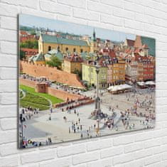 Wallmuralia Fotoobraz na skle Varšava Polsko 100x70 cm 2 úchytky