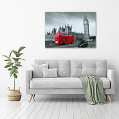 Wallmuralia Foto-obraz fotografie na skle Londýnský autobus 100x70 cm 2 úchytky